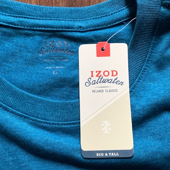 Men’s Izod Saltwater Graphic T Shirt Sails Suds Size Large Tall NWT - Picture 6 of 11